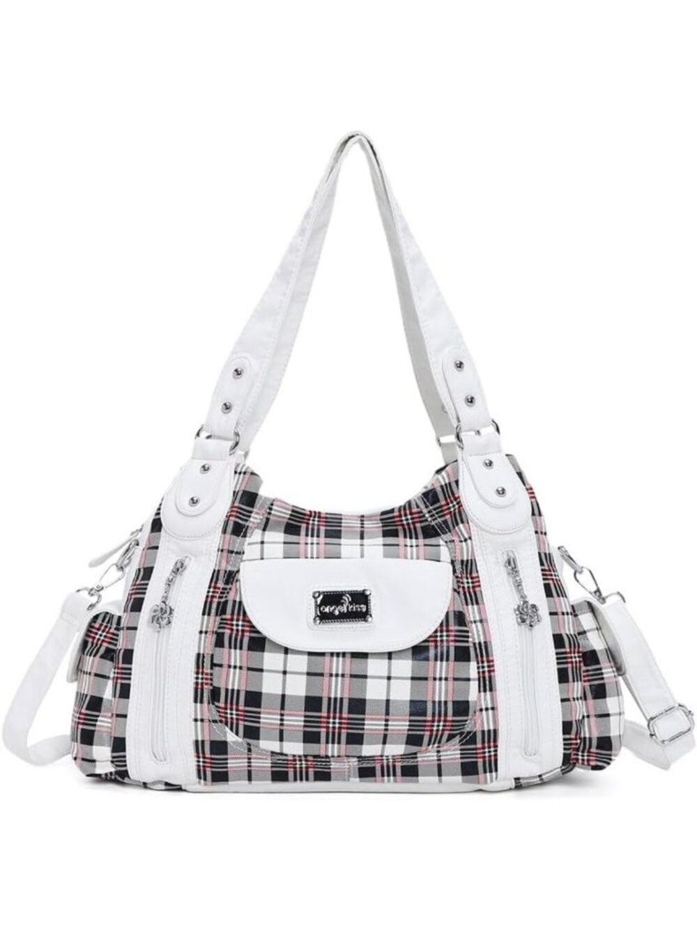 Stylish Large Faux Leather Hobo Tote Bag for Women - Multi-Pocket Shoulder Purse